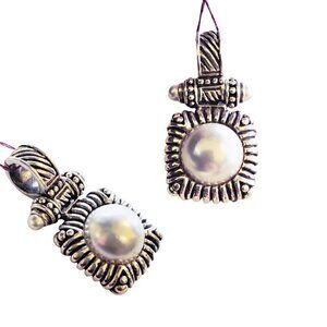 Sterling Silver 925 Faux Pearl Pendant